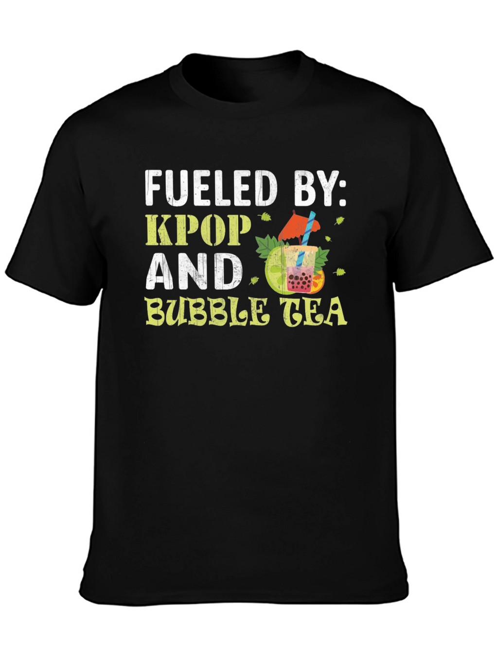 Fueled by KPOP and Bubble Tea T-Shirt