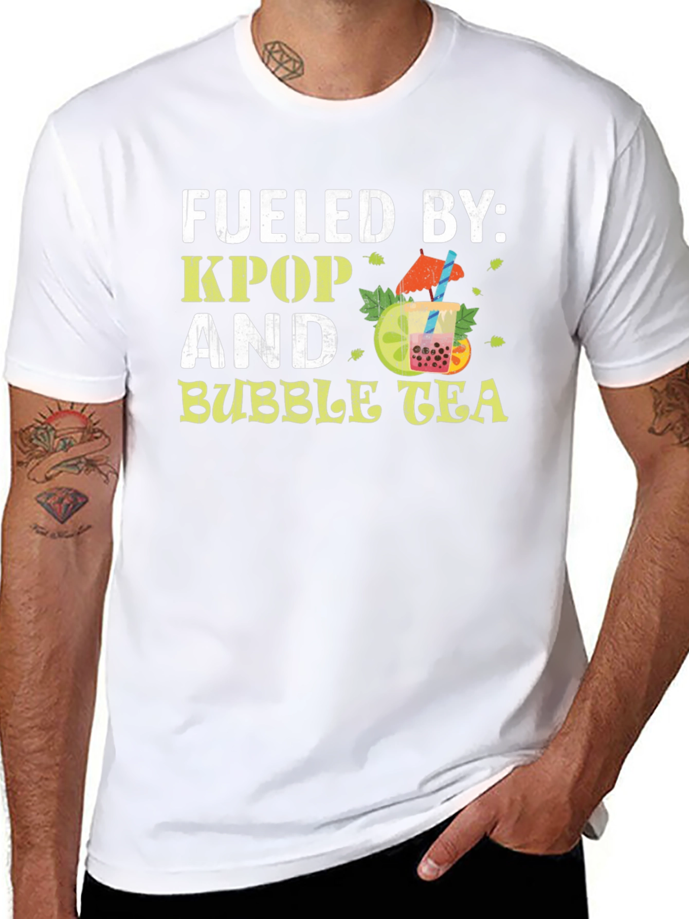 Fueled by KPOP and Bubble Tea T-Shirt