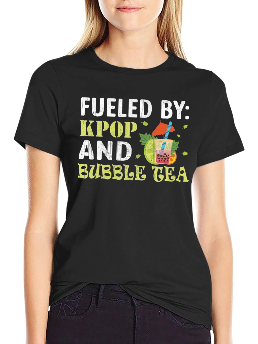 Fueled by KPOP and Bubble Tea T-Shirt