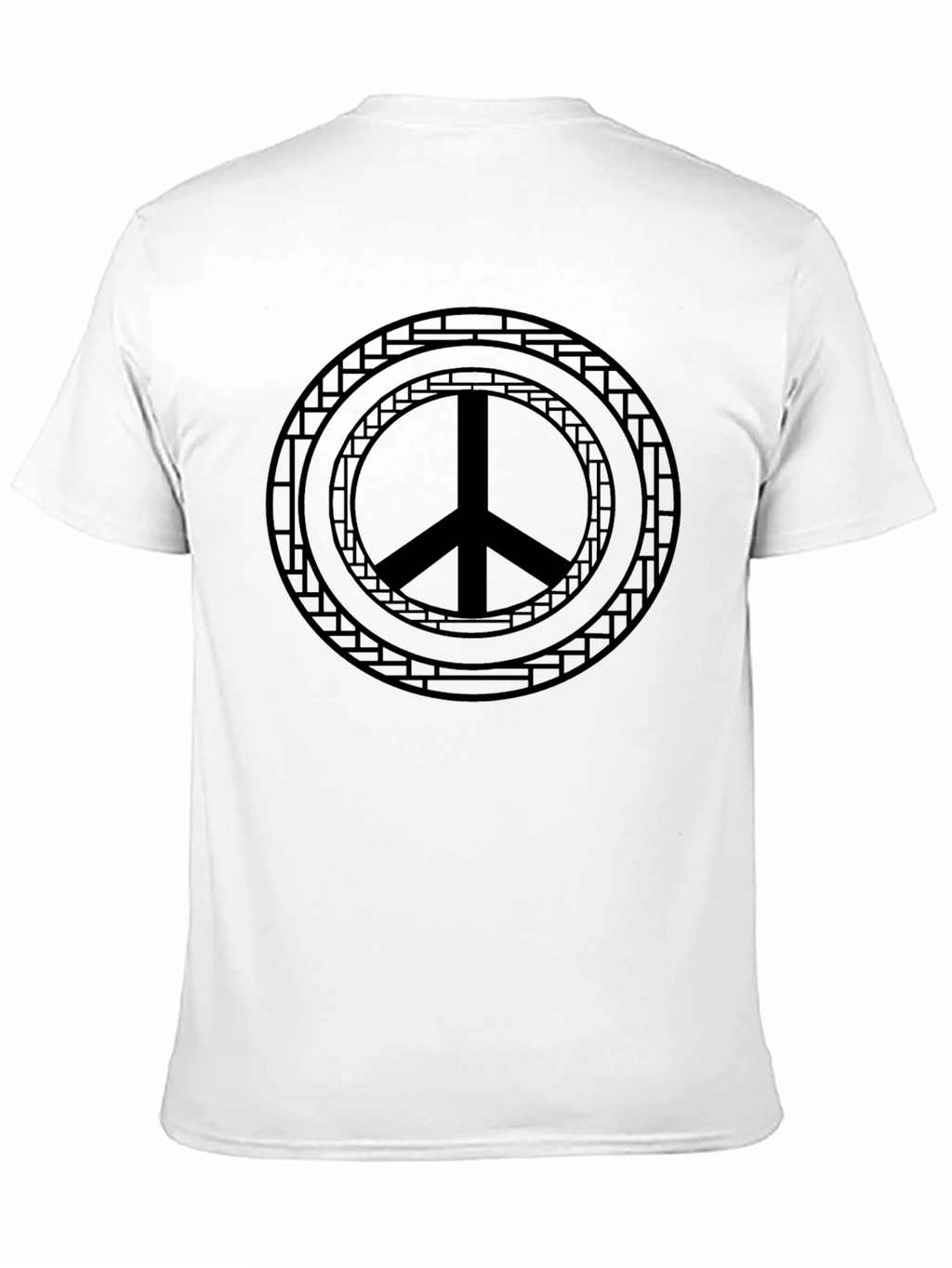 Peace Sign Graphic Black T-Shirt
