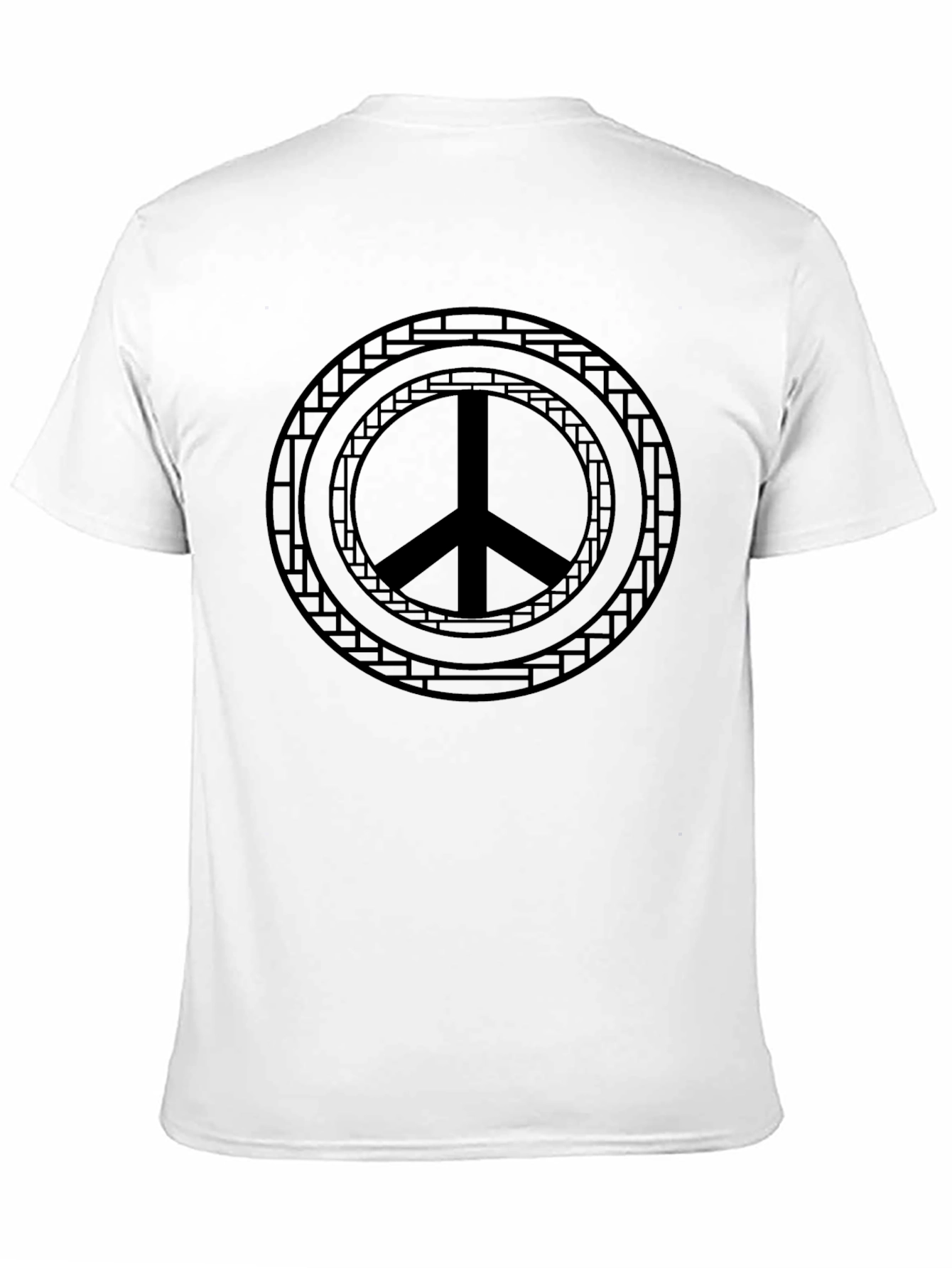 Peace Sign Graphic Black T-Shirt