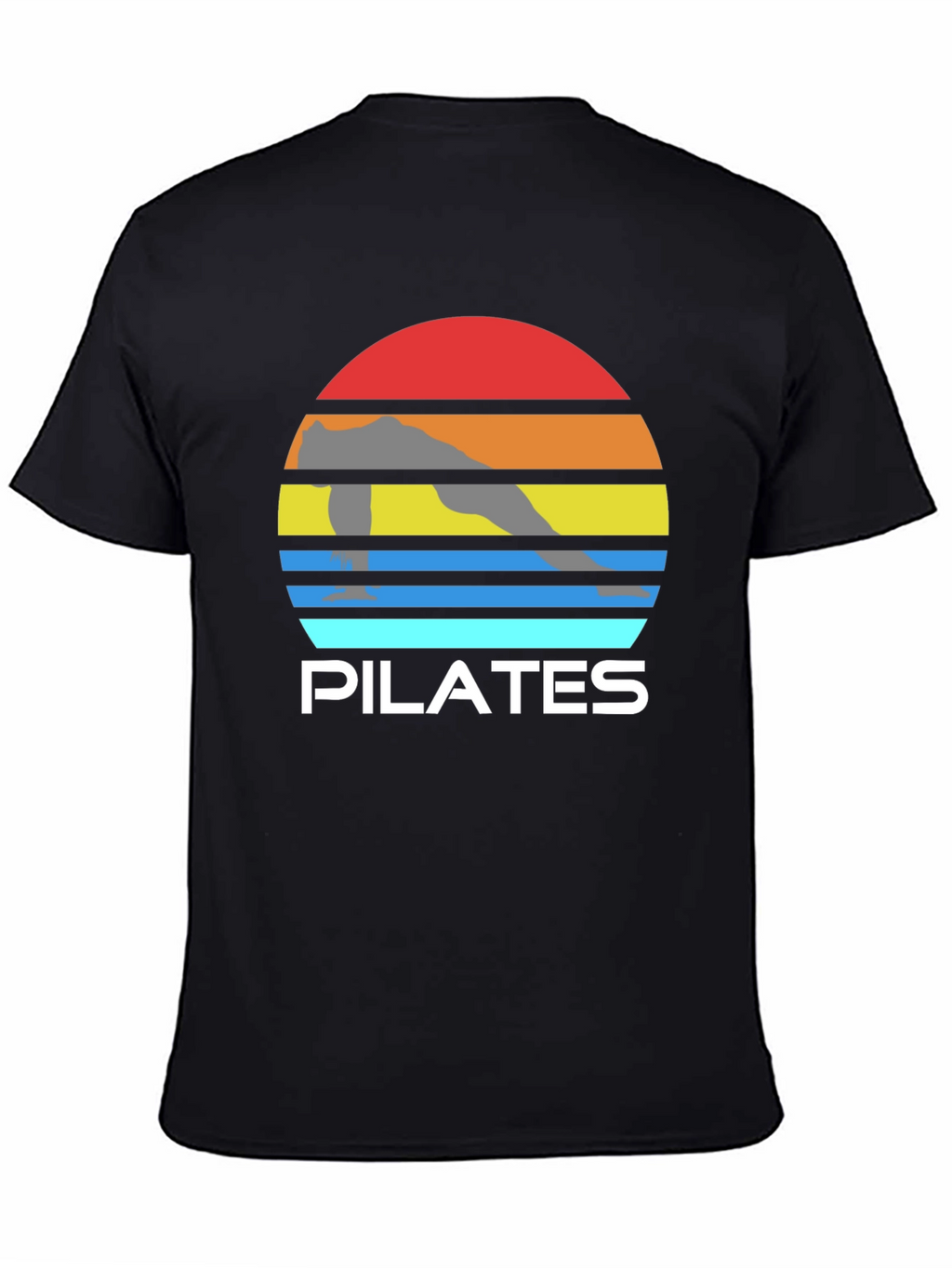 Pilates Sunset Graphic Tee - Fitness Apparel