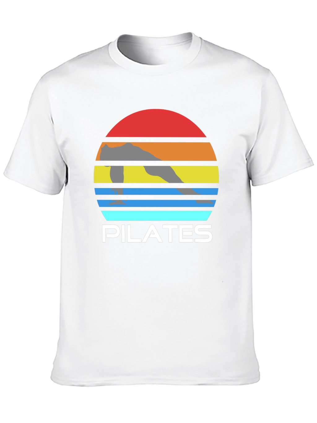 Pilates Sunset Graphic Tee - Fitness Apparel