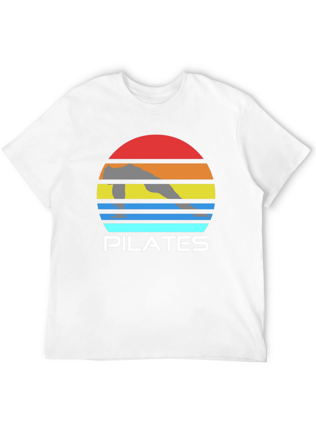 Pilates Sunset Graphic Tee - Fitness Apparel