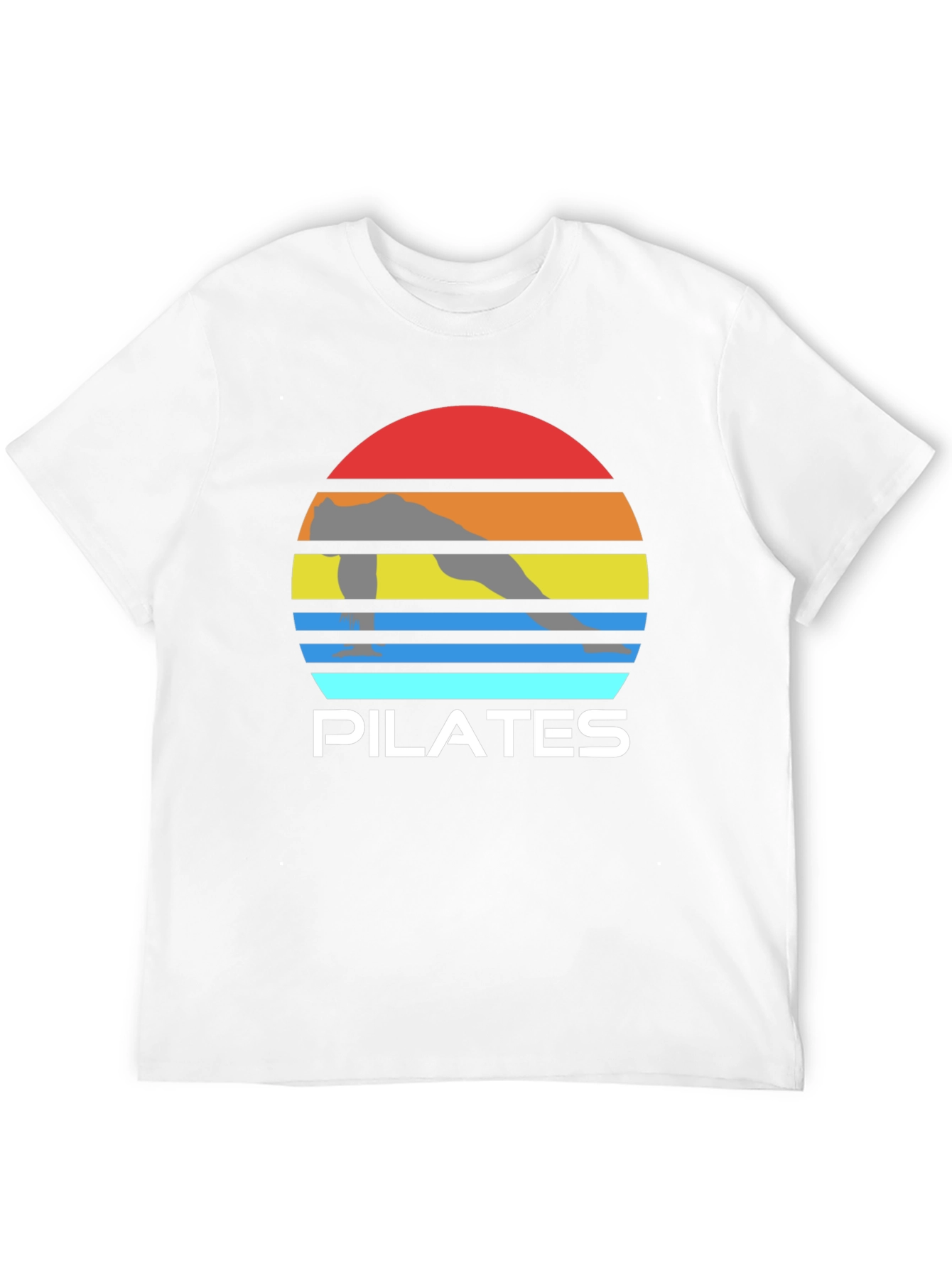 Pilates Sunset Graphic Tee - Fitness Apparel