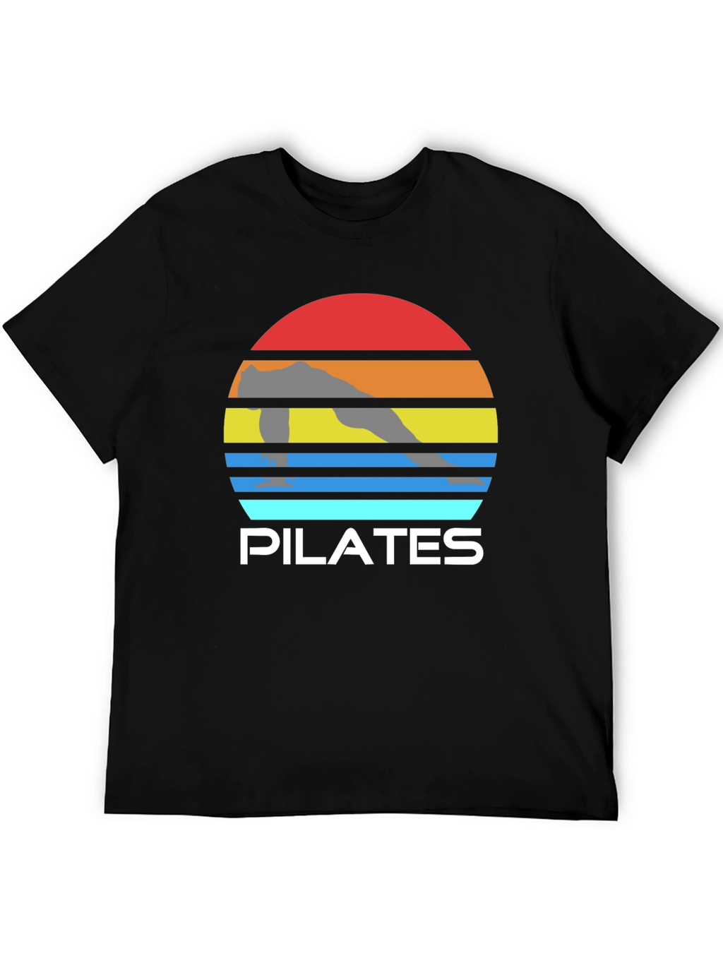 Pilates Sunset Graphic Tee - Fitness Apparel