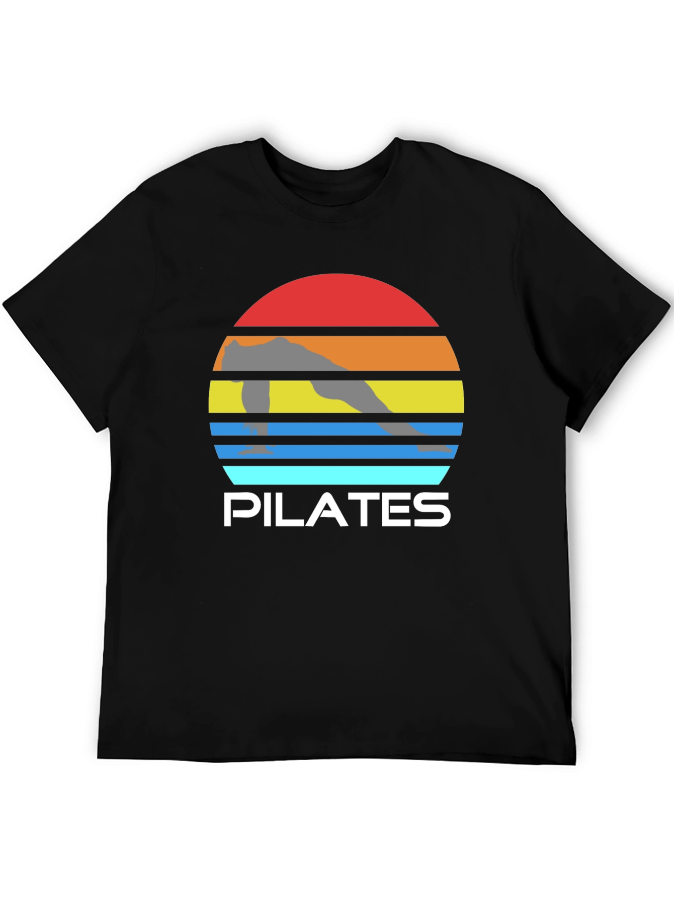 Pilates Sunset Graphic Tee - Fitness Apparel