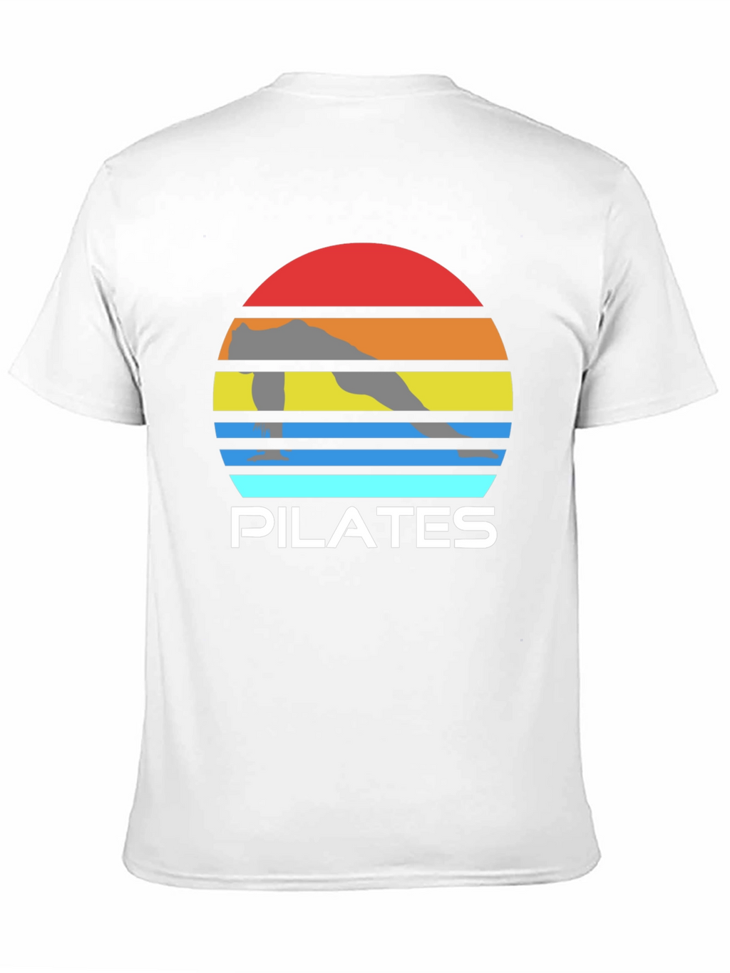 Pilates Sunset Graphic Tee - Fitness Apparel