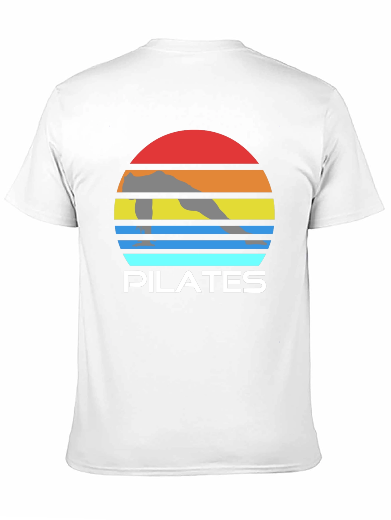 Pilates Sunset Graphic Tee - Fitness Apparel
