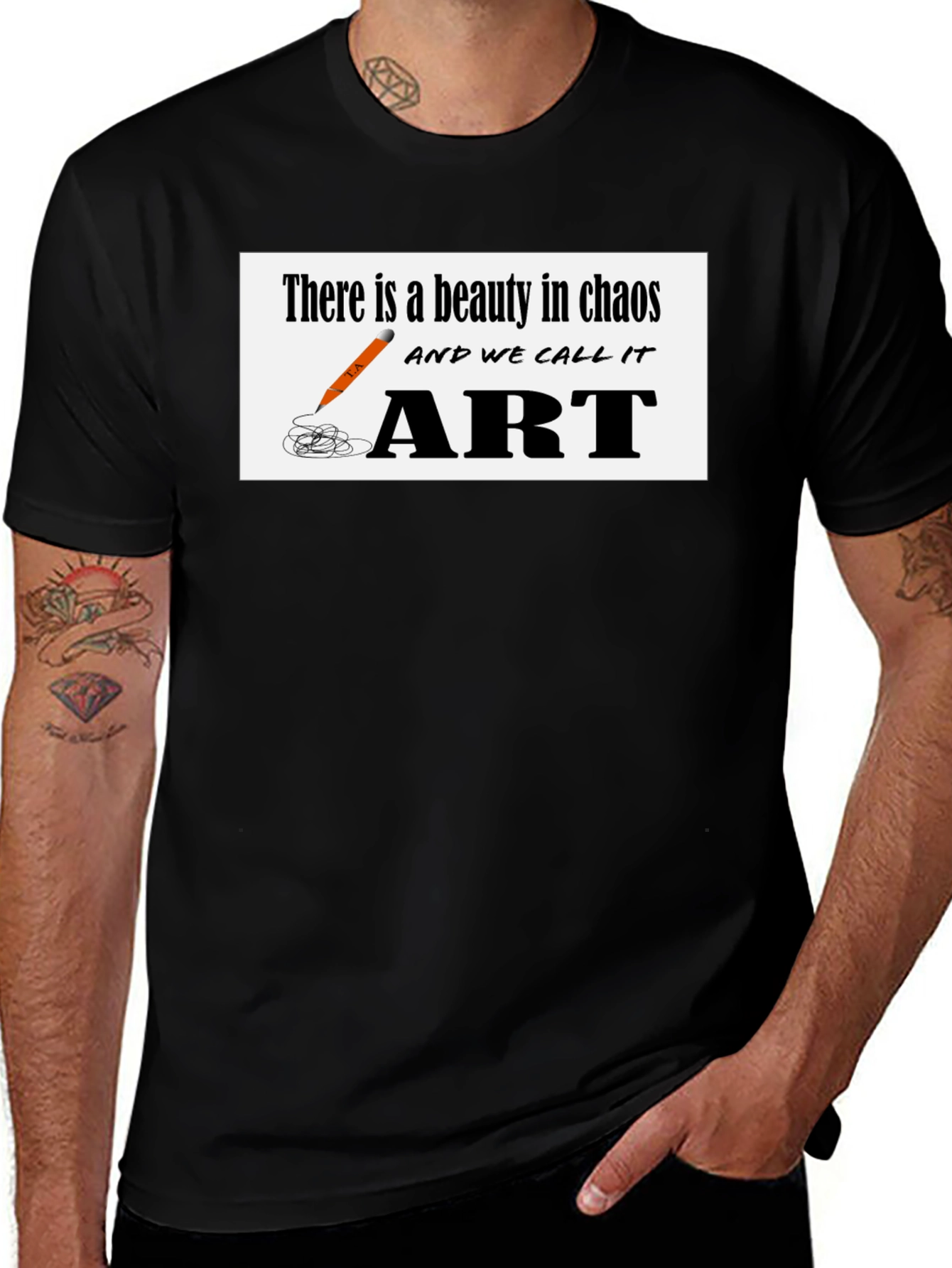 Chaos to Art Graphic T-Shirt - Beauty in Creation