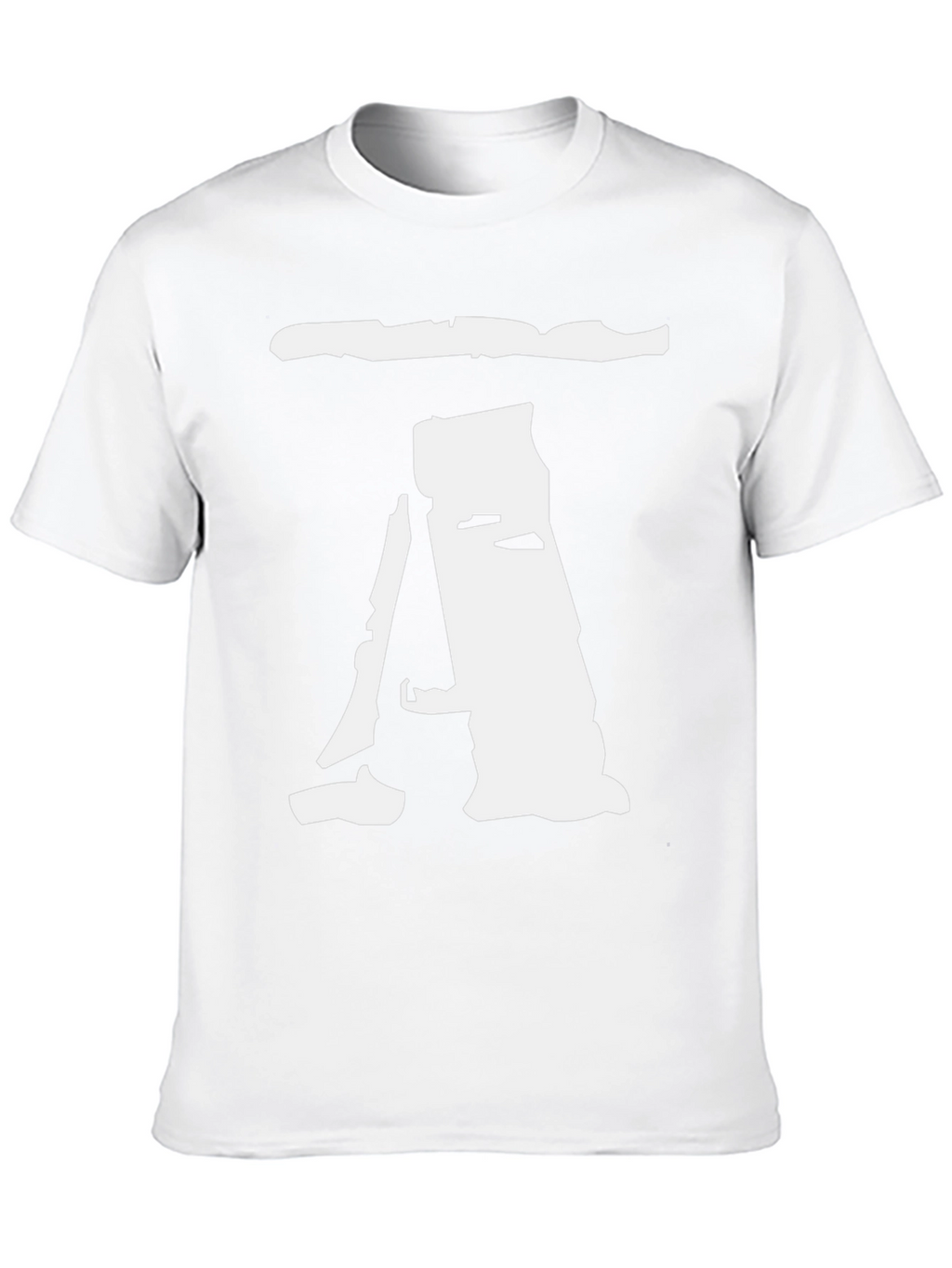 Abstract A Graphic Print Black T-Shirt