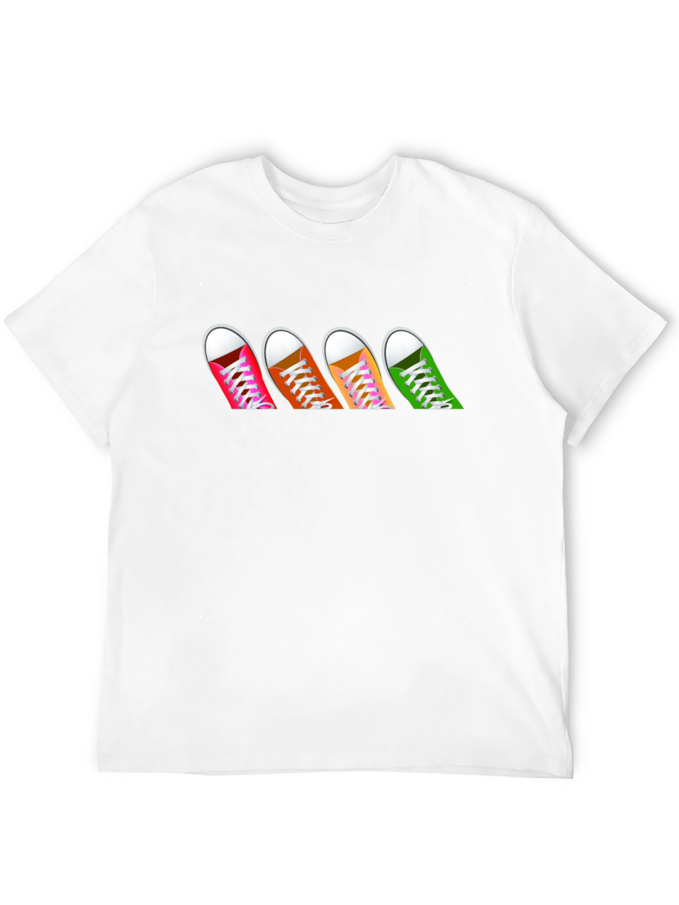 Sneaker Row Graphic Tee - Casual Black T-Shirt