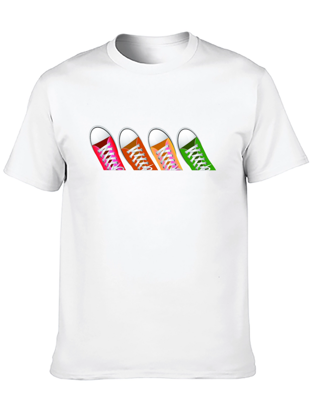 Sneaker Row Graphic Tee - Casual Black T-Shirt