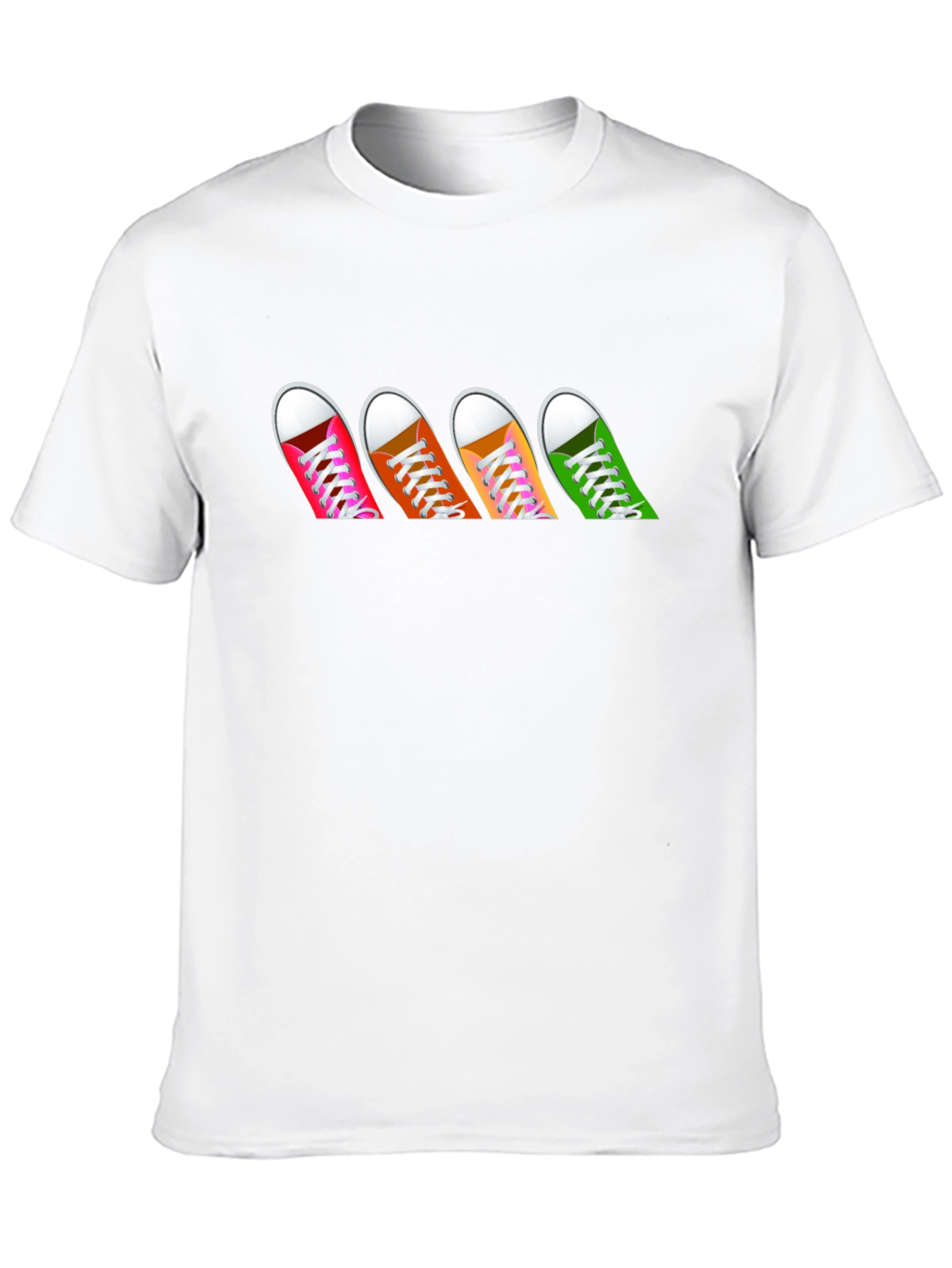 Sneaker Row Graphic Tee - Casual Black T-Shirt