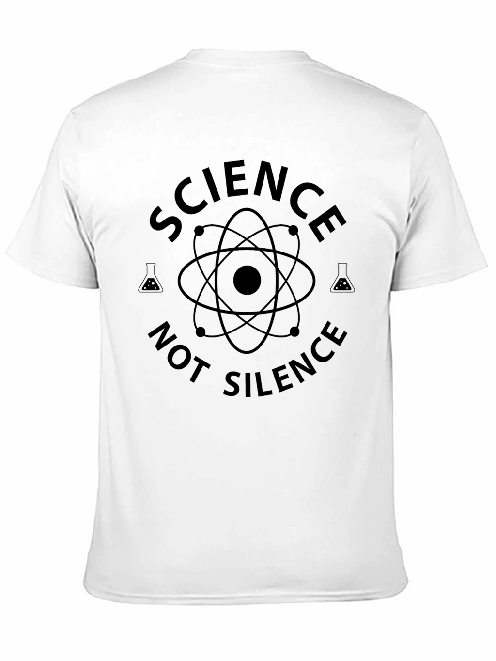 Science Not Silence Black Graphic Tee