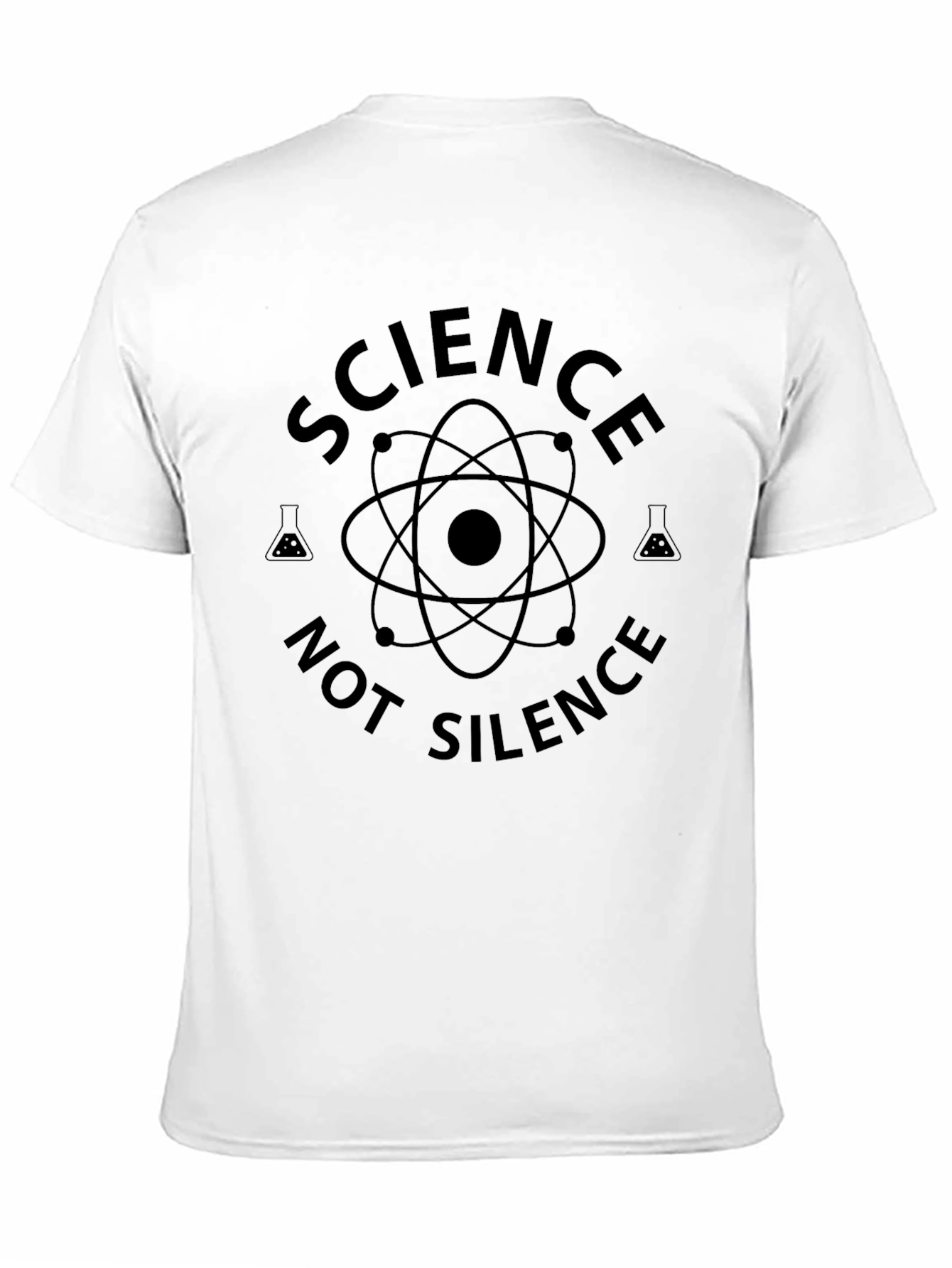 Science Not Silence Black Graphic Tee