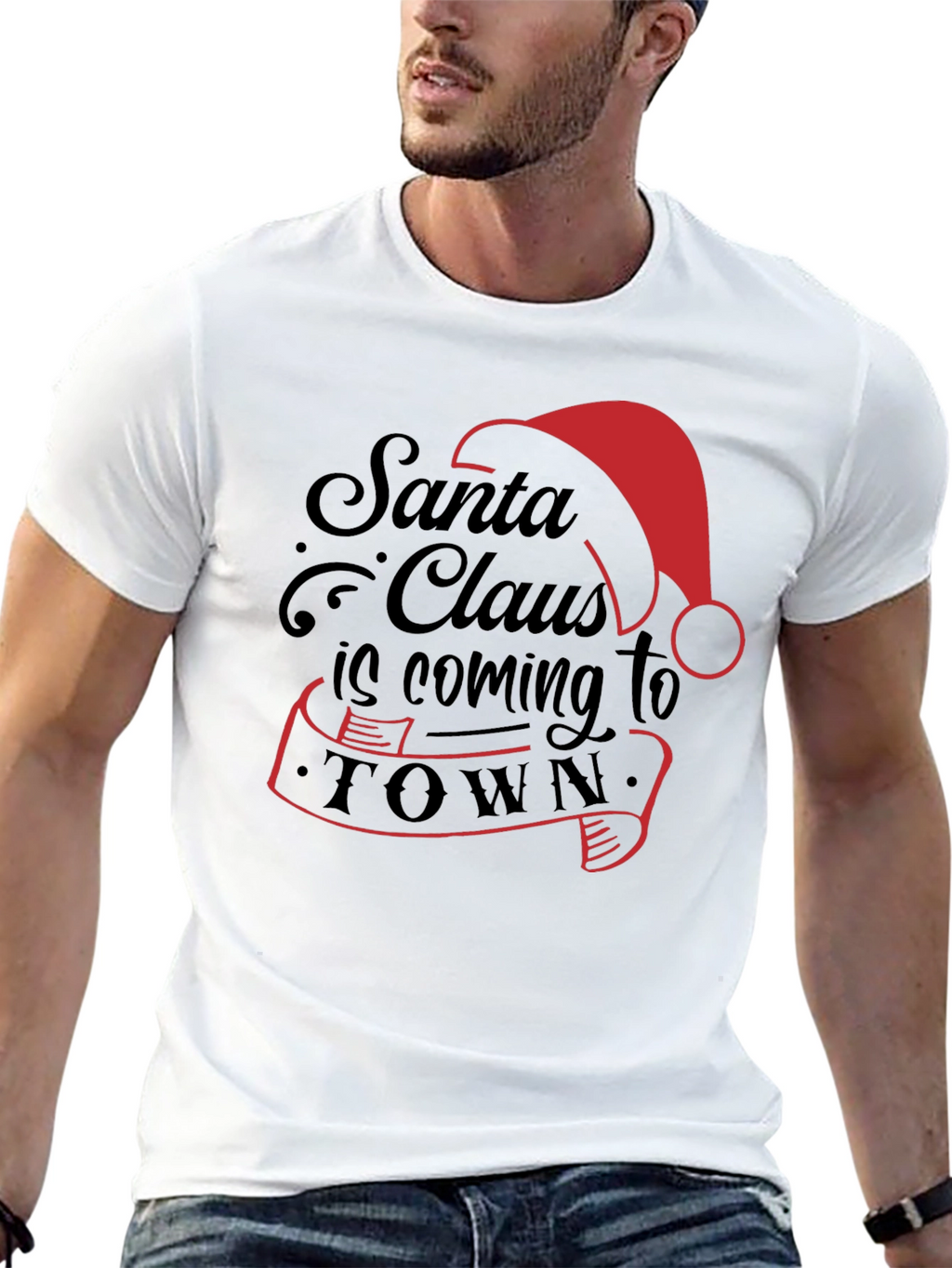 Santa Claus Is Coming To Town Graphic Tee