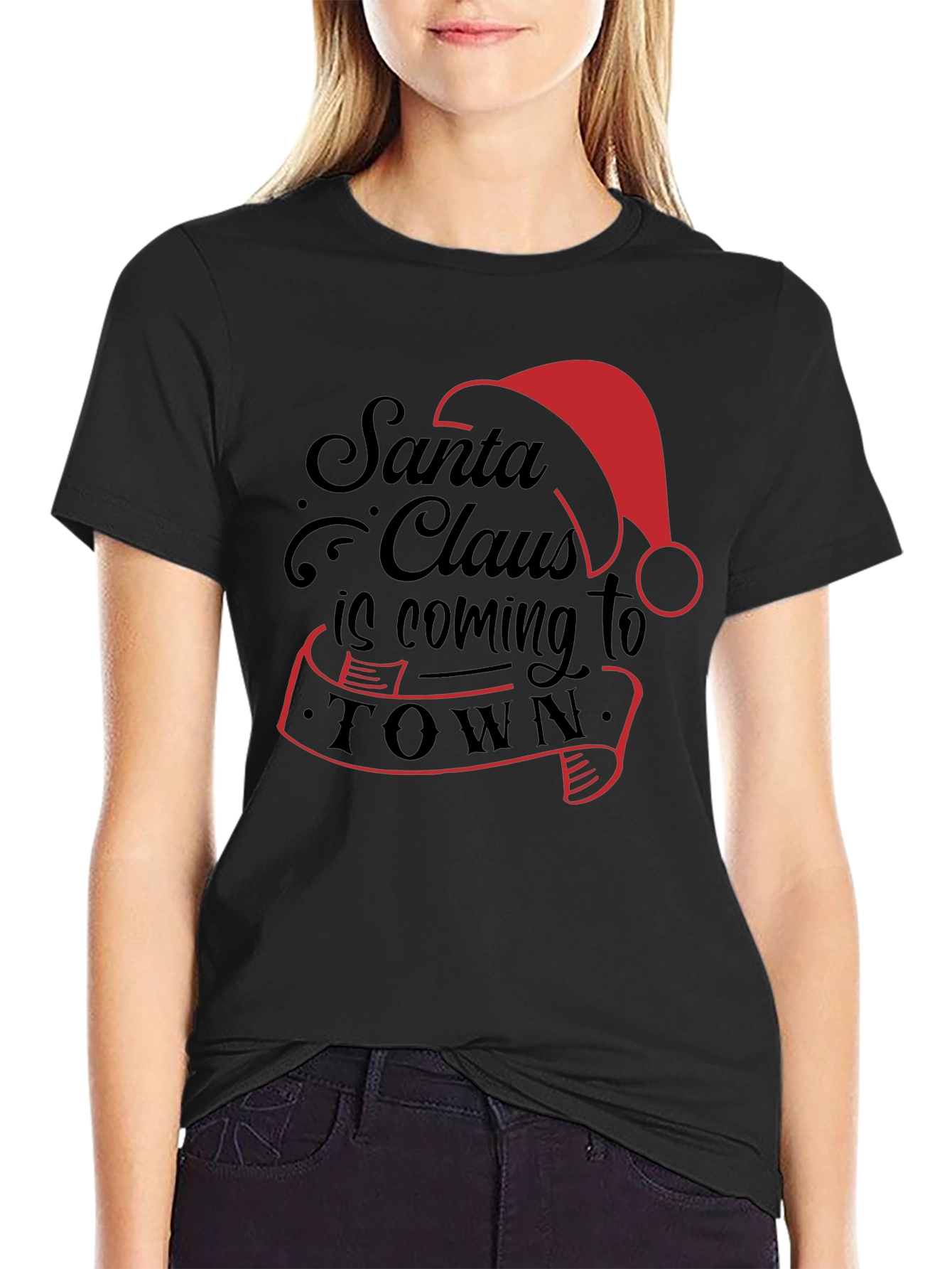 Santa Claus Is Coming To Town Graphic Tee