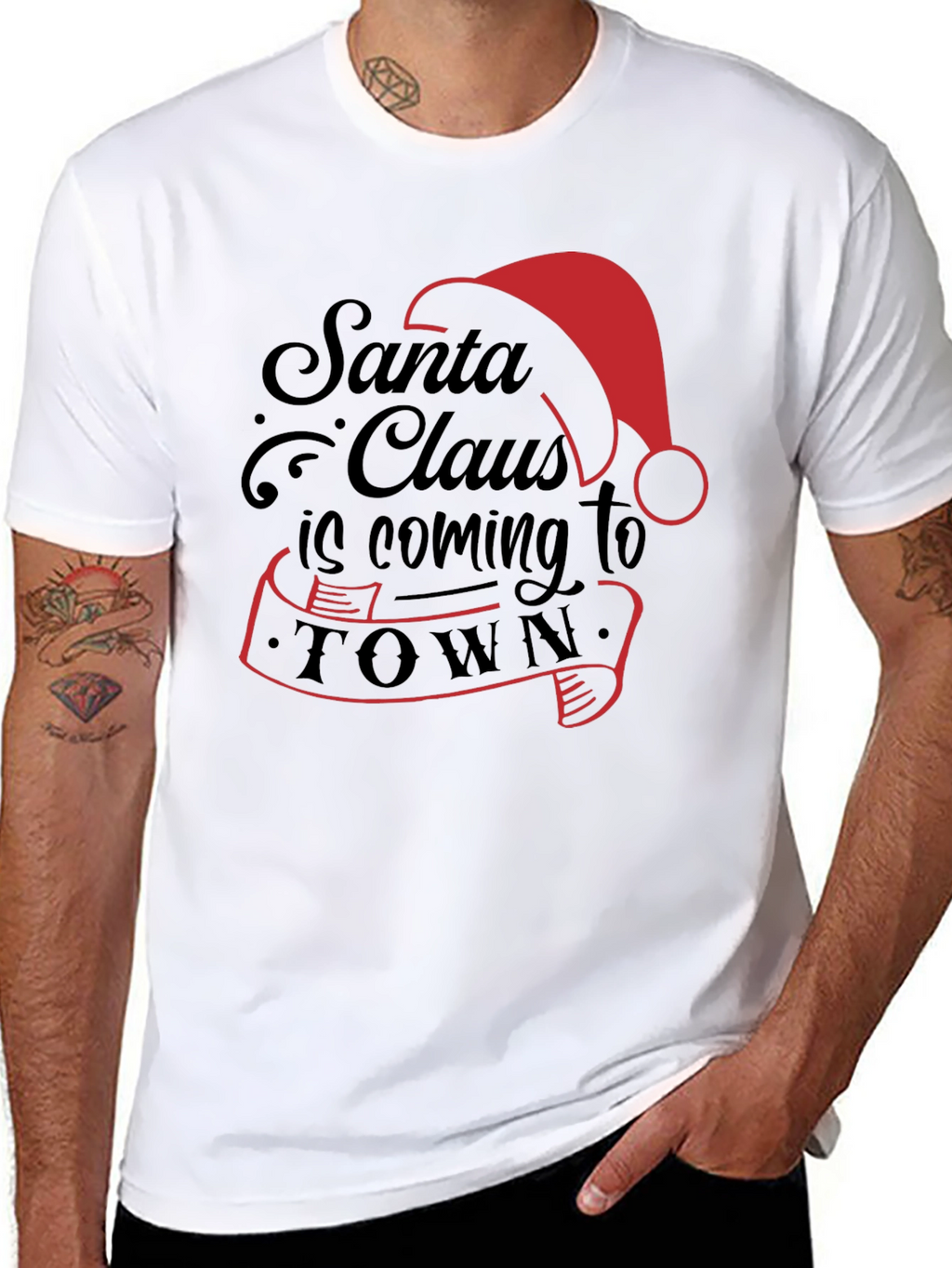 Santa Claus Is Coming To Town Graphic Tee