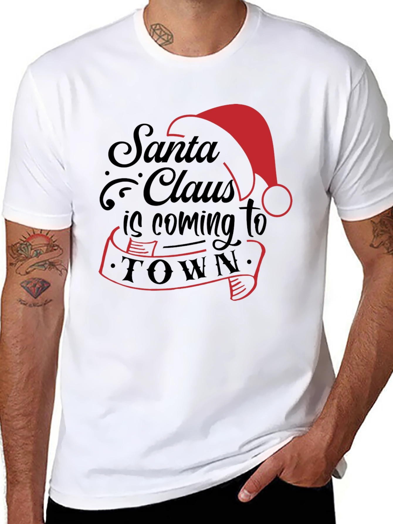 Santa Claus Is Coming To Town Graphic Tee