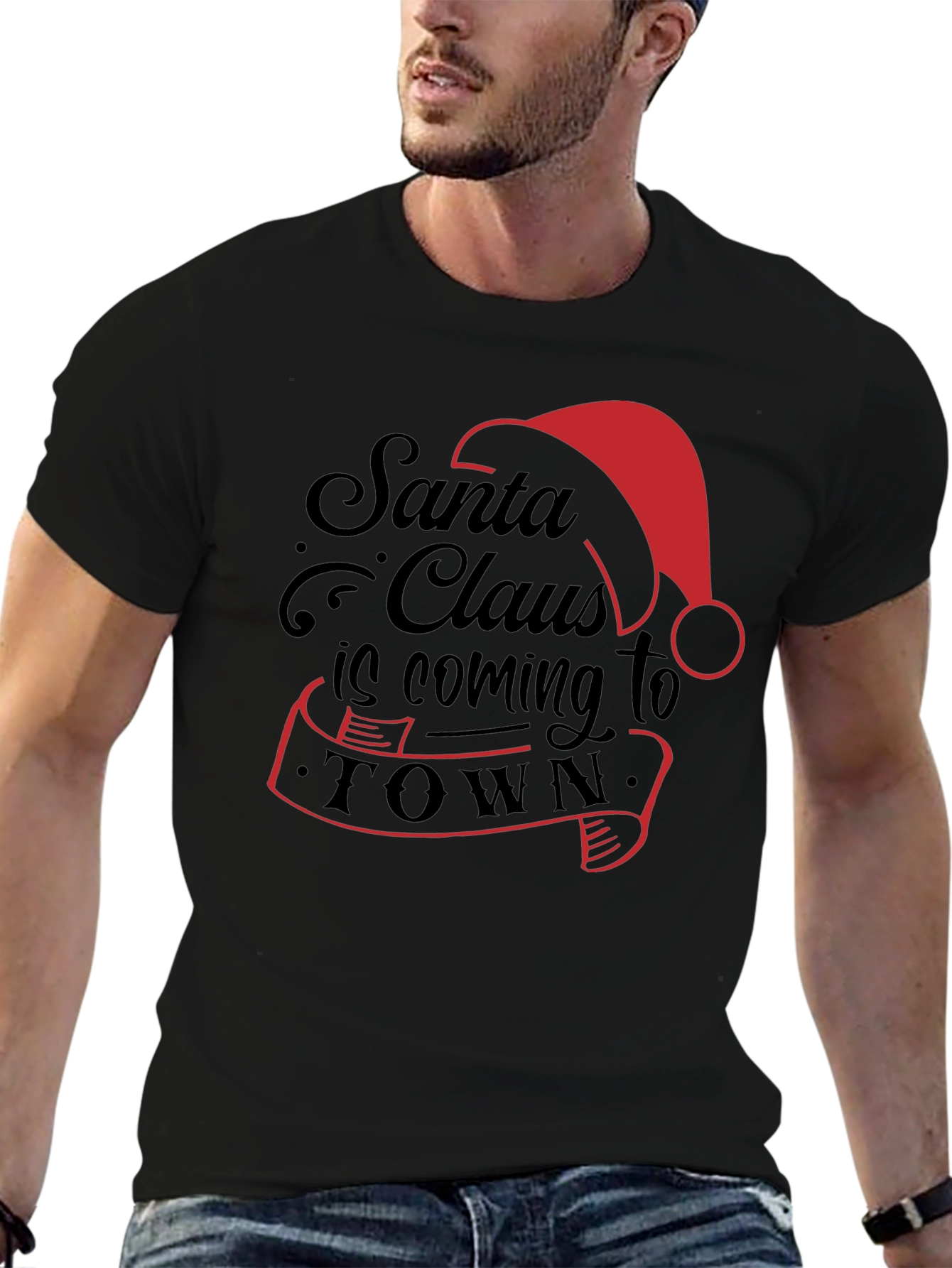 Santa Claus Is Coming To Town Graphic Tee