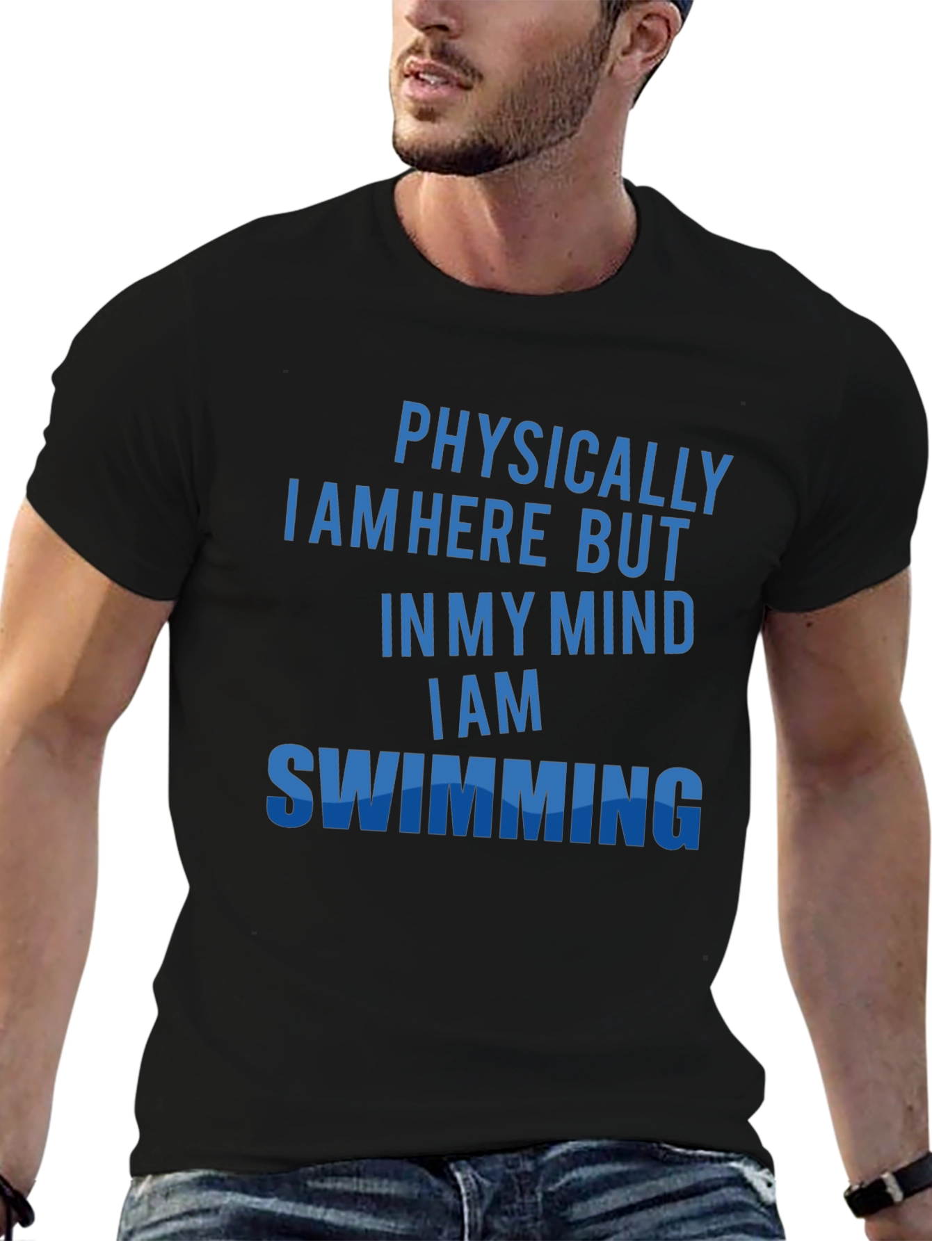 Physically Here Swimming Mind T-Shirt