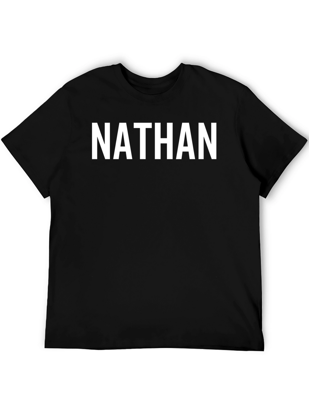 Personalized NATHAN Black Graphic Tee