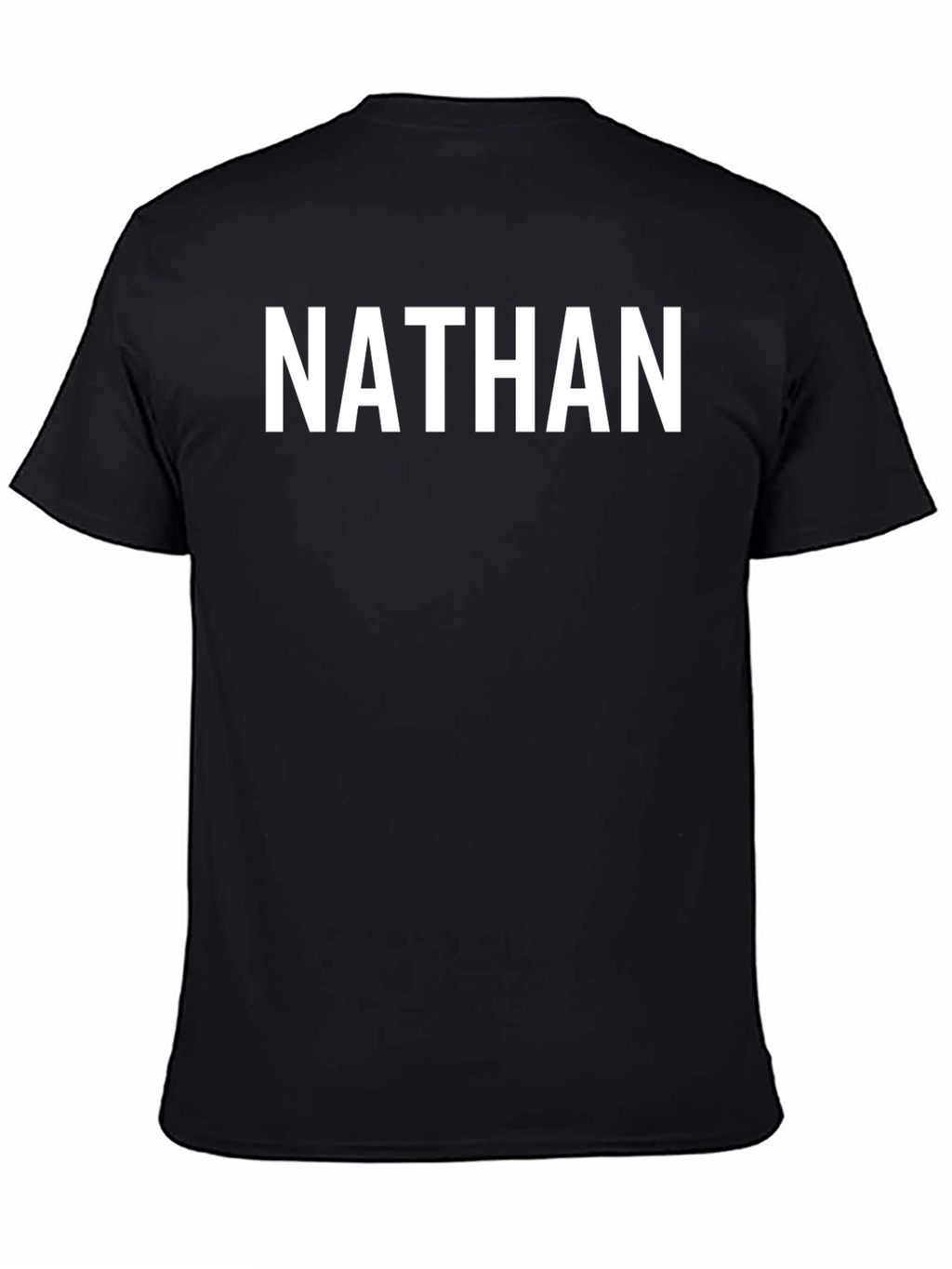 Personalized NATHAN Black Graphic Tee