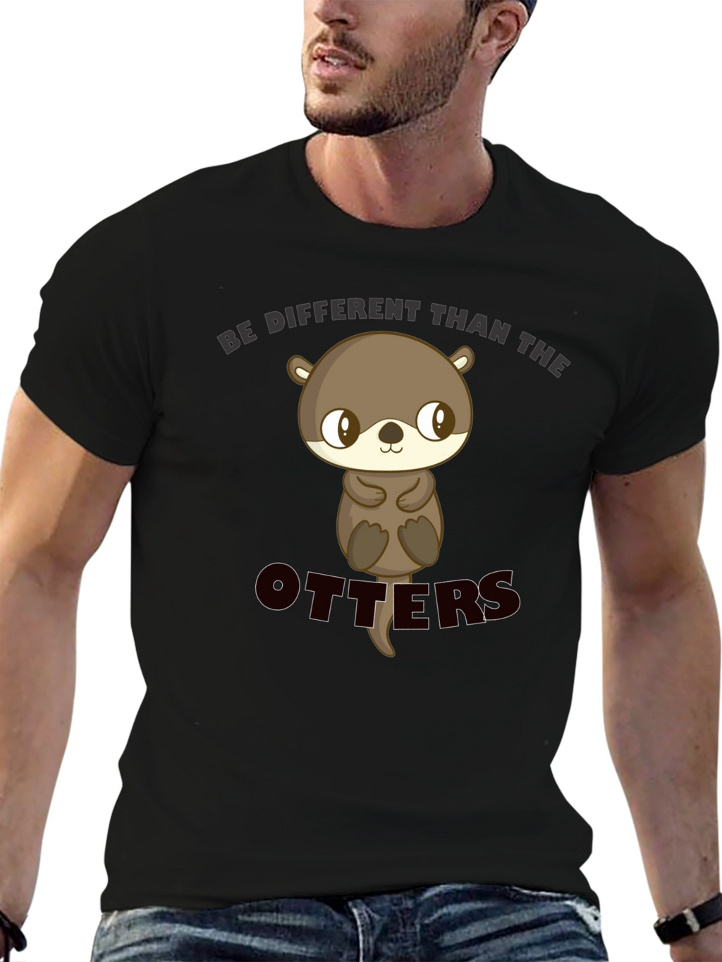 Be Different Otter Graphic T-Shirt