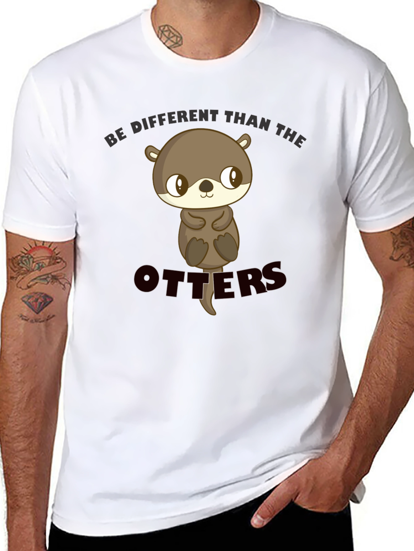 Be Different Otter Graphic T-Shirt
