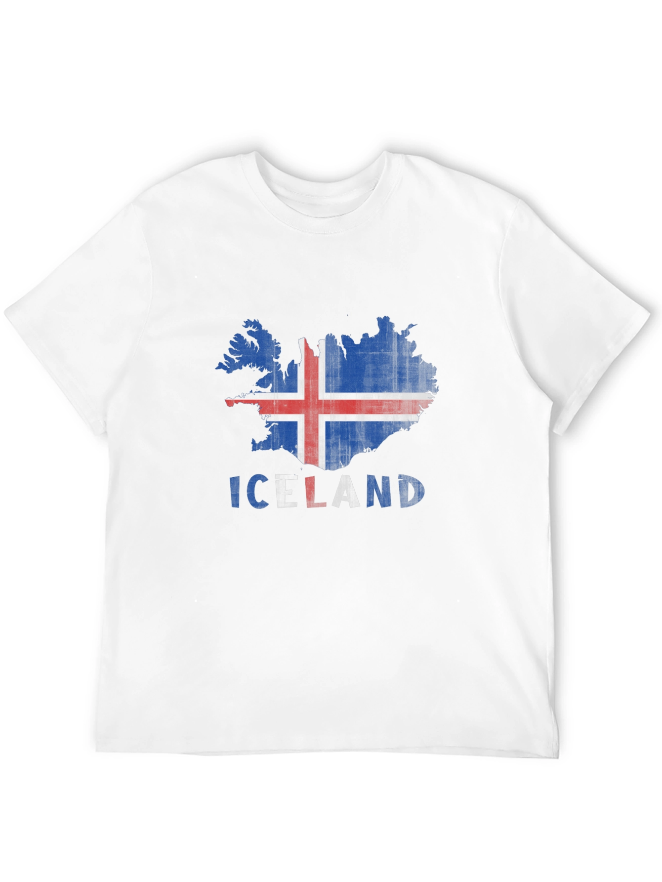 Iceland Flag Map T-Shirt