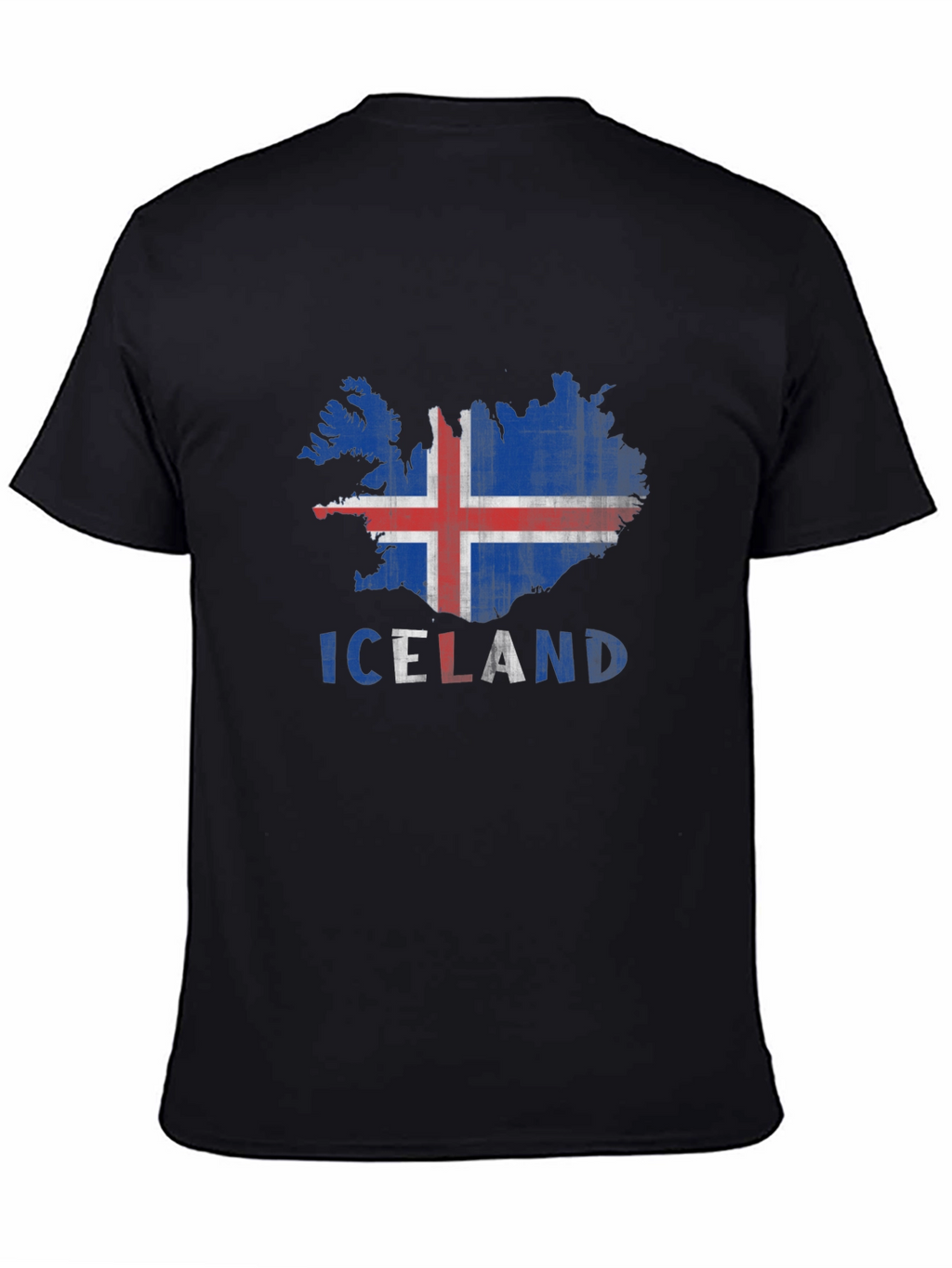 Iceland Flag Map T-Shirt