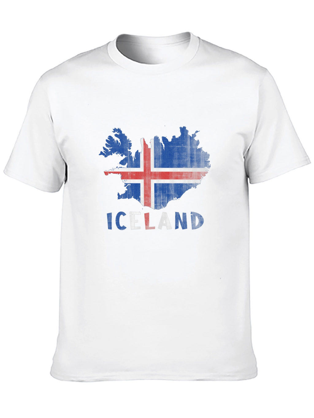 Iceland Flag Map T-Shirt