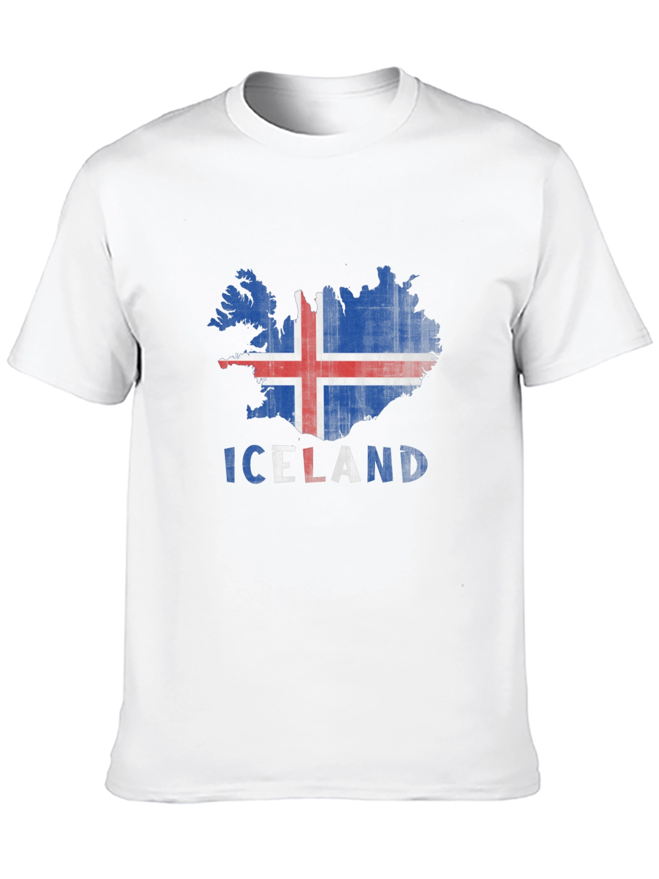 Iceland Flag Map T-Shirt