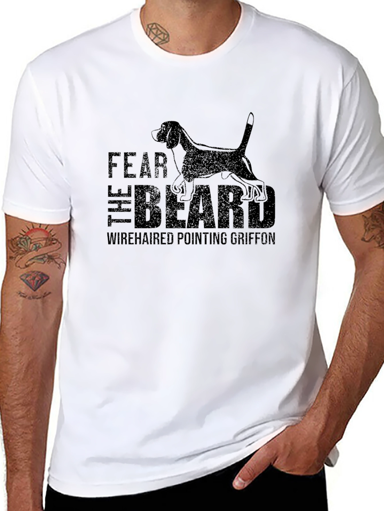 Fear the Beard Wirehaired Pointing Griffon T-Shirt