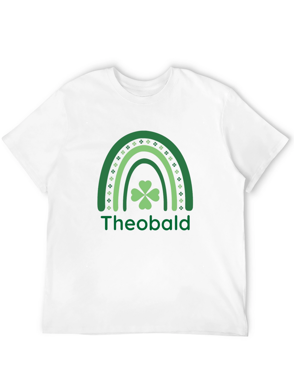 St. Patricks Day Theobald Rainbow Shamrock T-Shirt