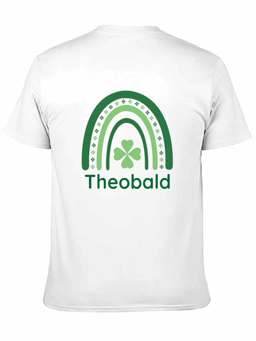 St. Patricks Day Theobald Rainbow Shamrock T-Shirt