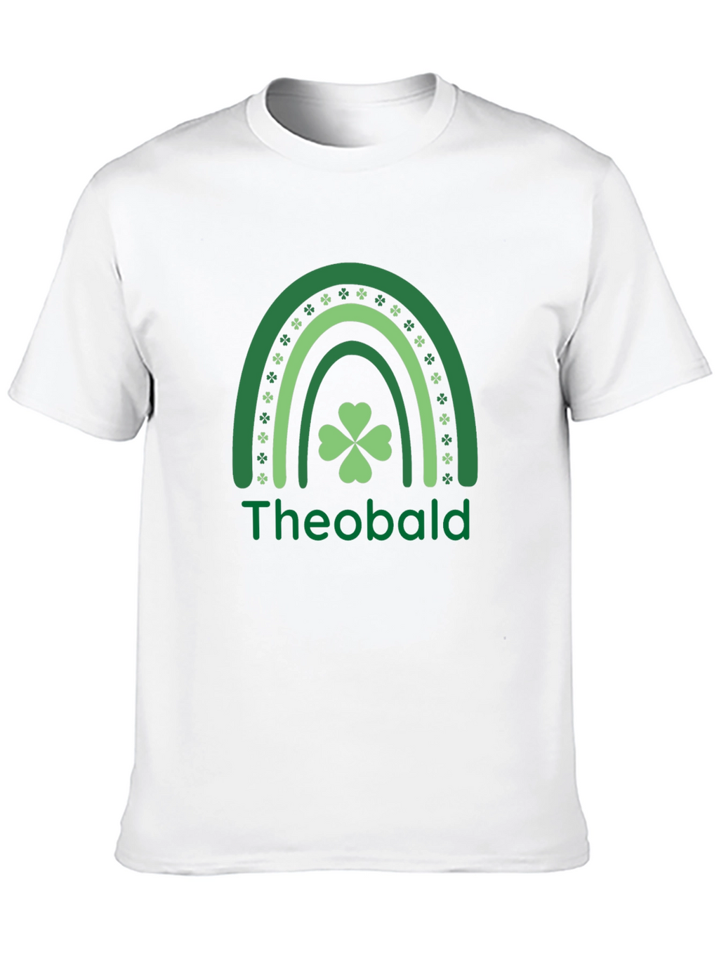 St. Patricks Day Theobald Rainbow Shamrock T-Shirt