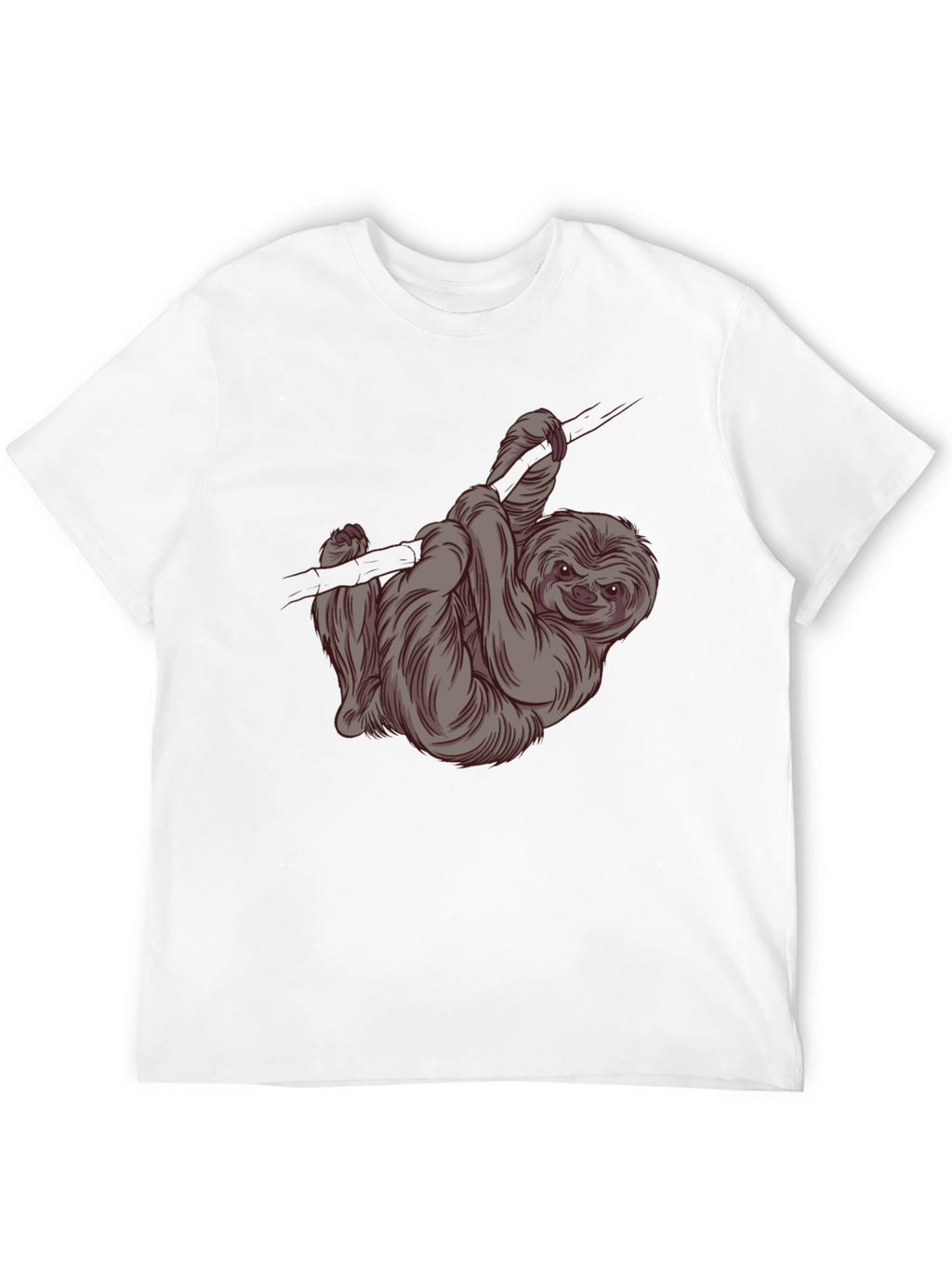 Sloth Graphic Tee -  Relaxed Style Soft Cotton