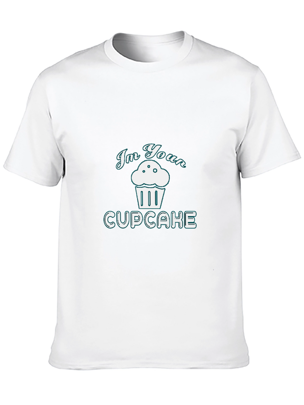 Im Your Cupcake Graphic Tee - Black Cotton T-Shirt