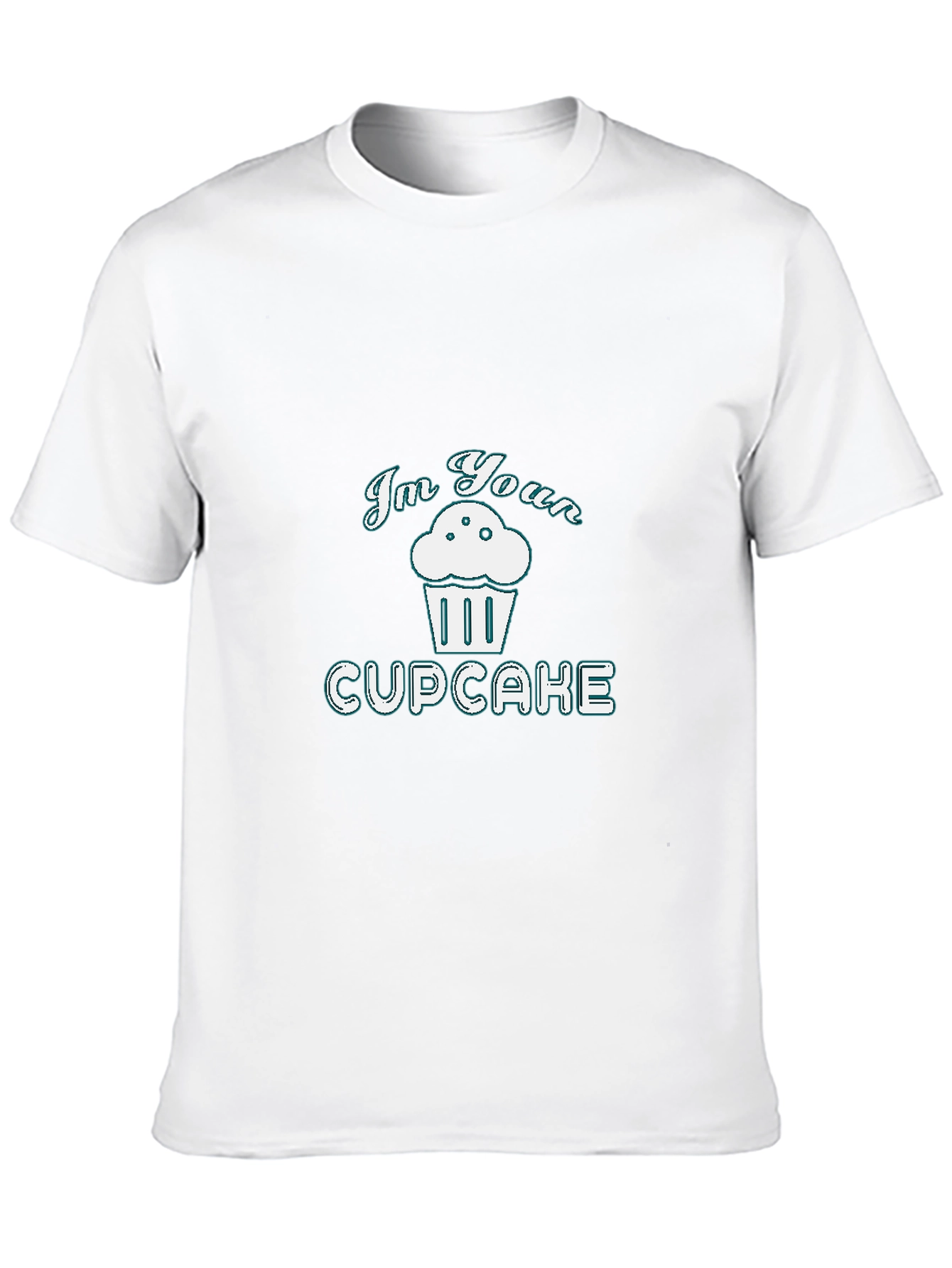 Im Your Cupcake Graphic Tee - Black Cotton T-Shirt