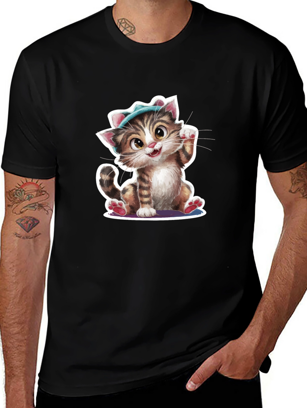 Cute Cat T-Shirt - Unique Design