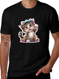 Cute Cat T-Shirt - Unique Design