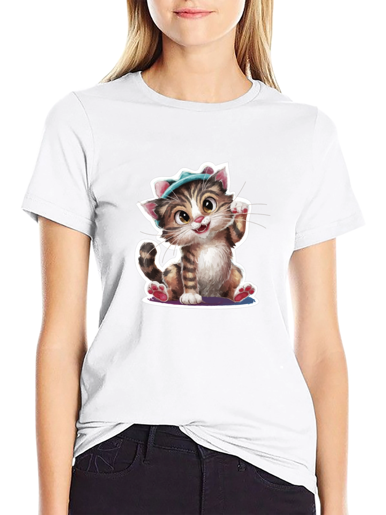Cute Cat T-Shirt - Unique Design