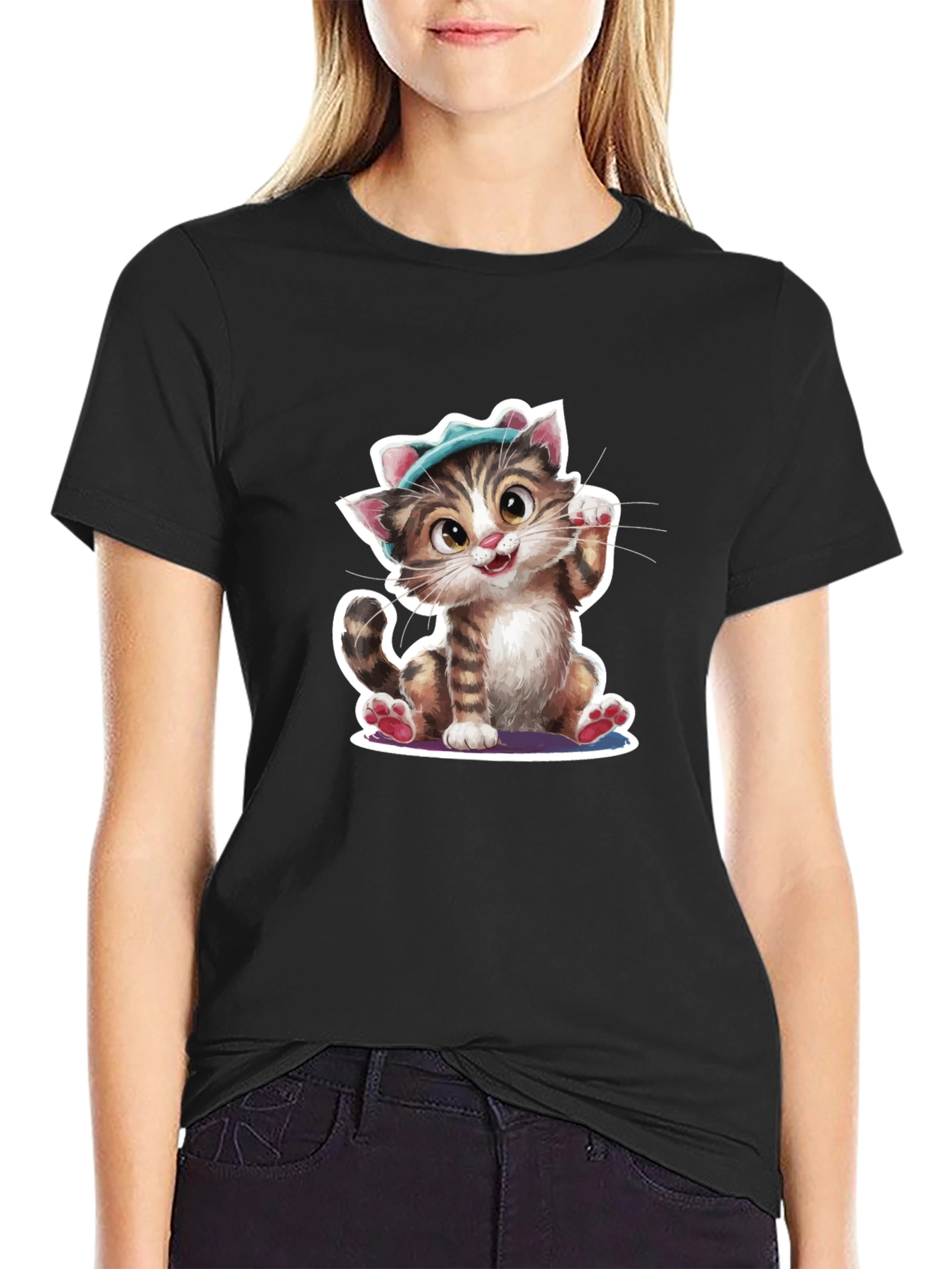 Cute Cat T-Shirt - Unique Design