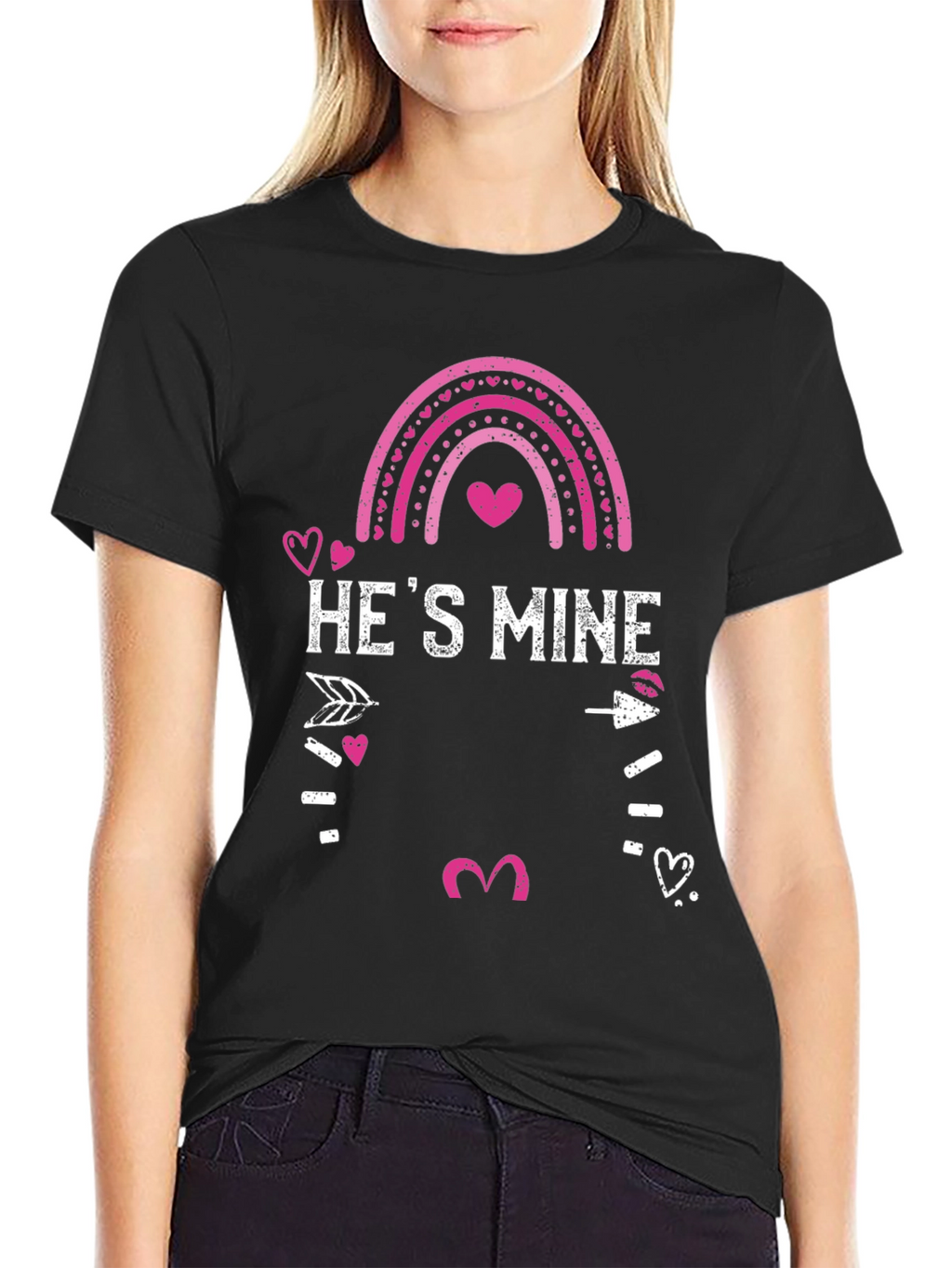 Hes Mine Valentines Day Graphic Tee