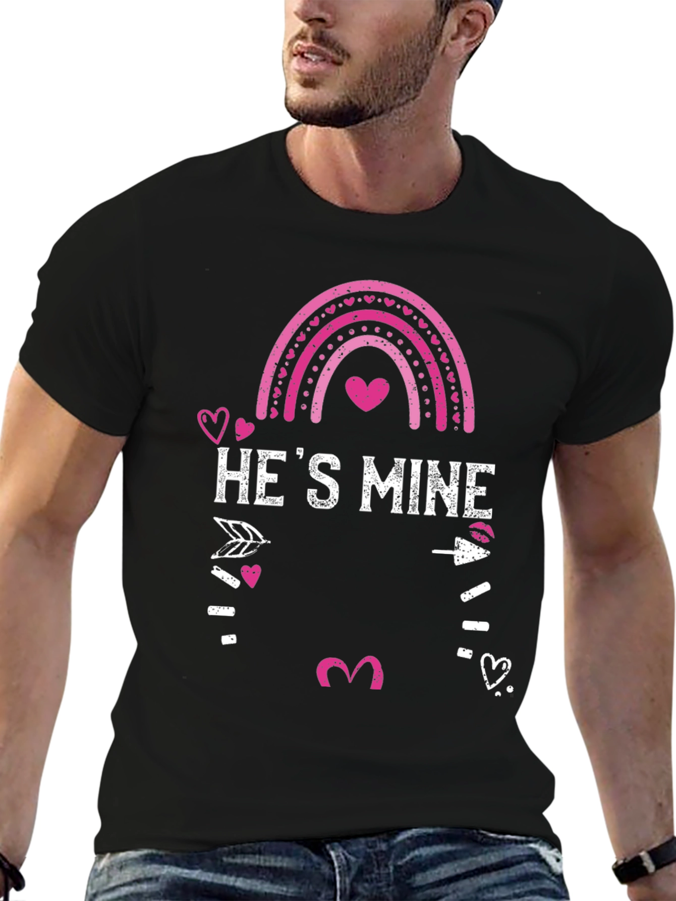Hes Mine Valentines Day Graphic Tee
