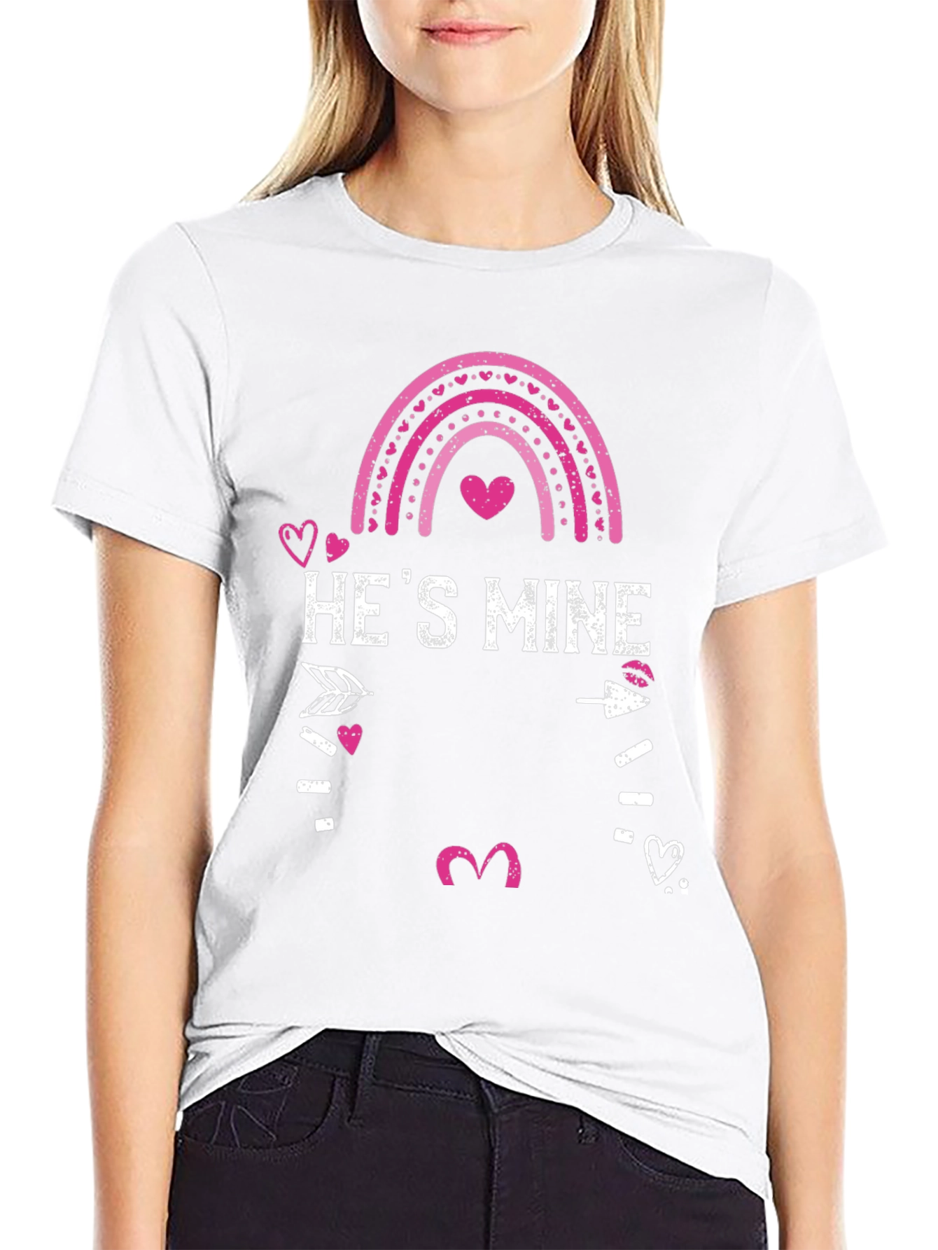 Hes Mine Valentines Day Graphic Tee