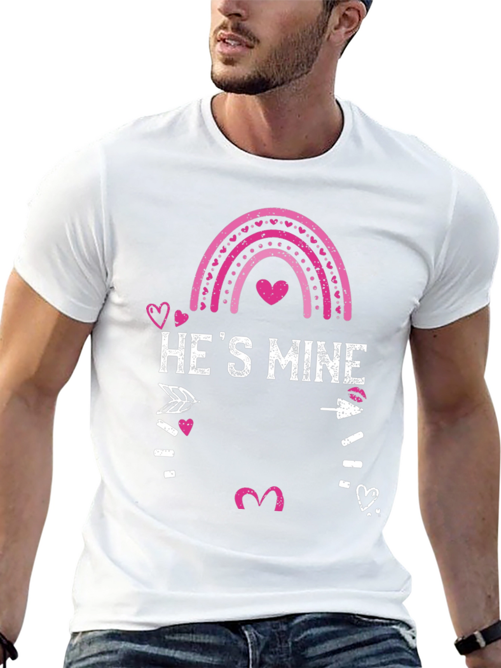 Hes Mine Valentines Day Graphic Tee