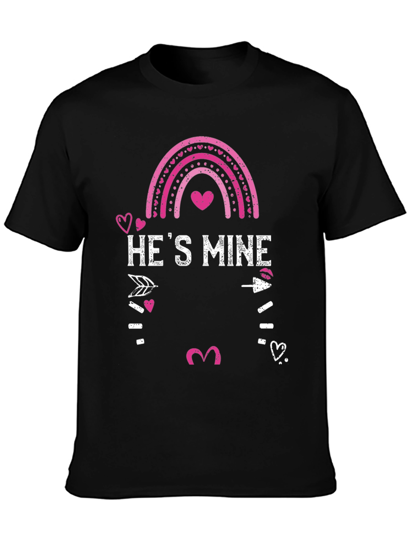 Hes Mine Valentines Day Graphic Tee